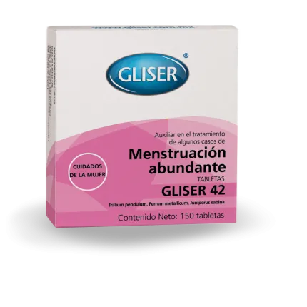 GLISER MENSTRUACIÓN ABUNDANTE 42