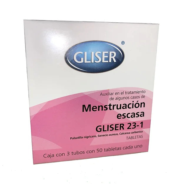 GLISER MENSTRUACIÓN ESCASA 23-1